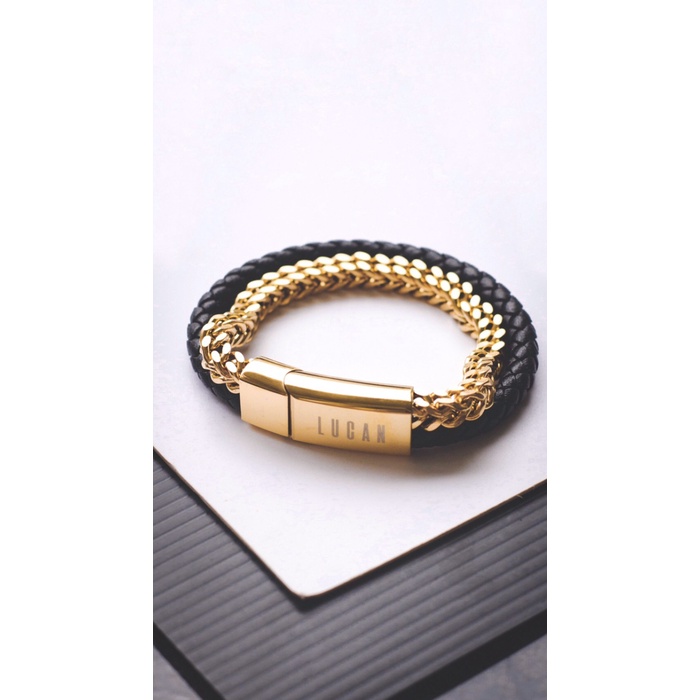 Gelang Pria / Gelang Cowok / Gelang Kulit Berkualitas Tinggi