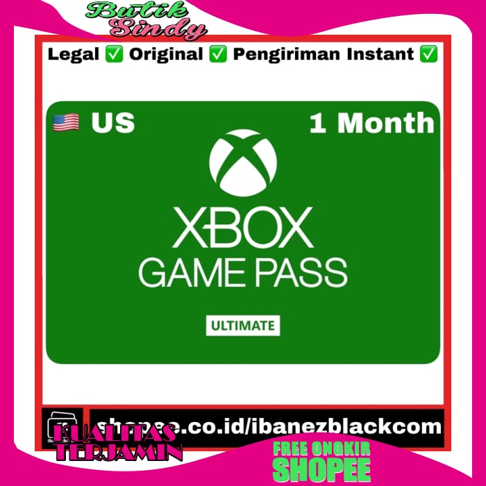 Popuper / Murah / Promo / Original Xbox Game Pass 1 Month Ultimate Us Gift Card Digital Code /