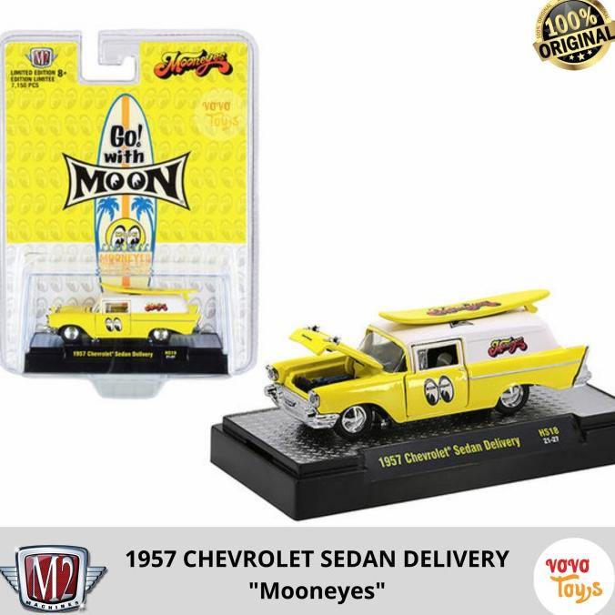 M2 Diecast 1/64 1957 Chevrolet Sedan Delivery Mooneyes Santa Fe ---MURAH---