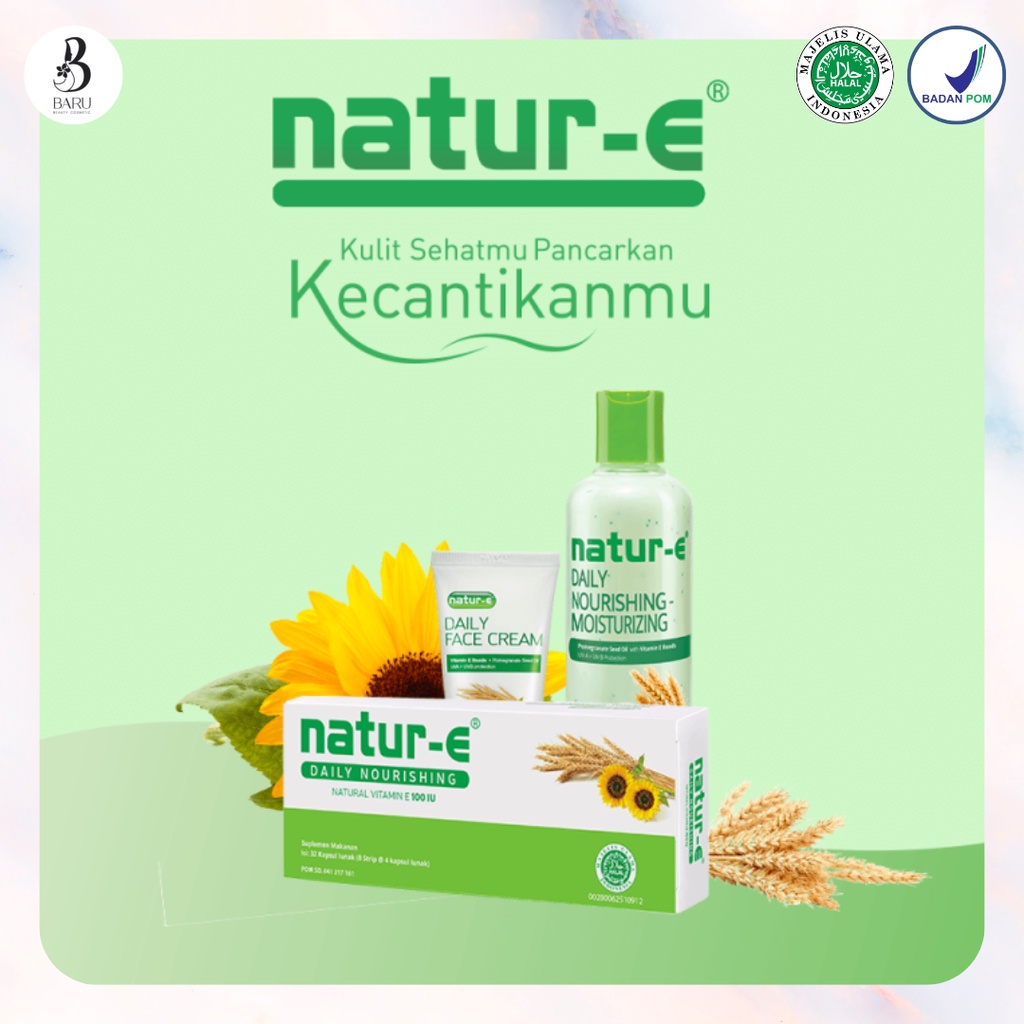 NATUR-E 100 IU Daily Nourishing | Perawatan Tubuh | Lotion Tubuh | Vitamin Tubuh | Hand  Body Lotion
