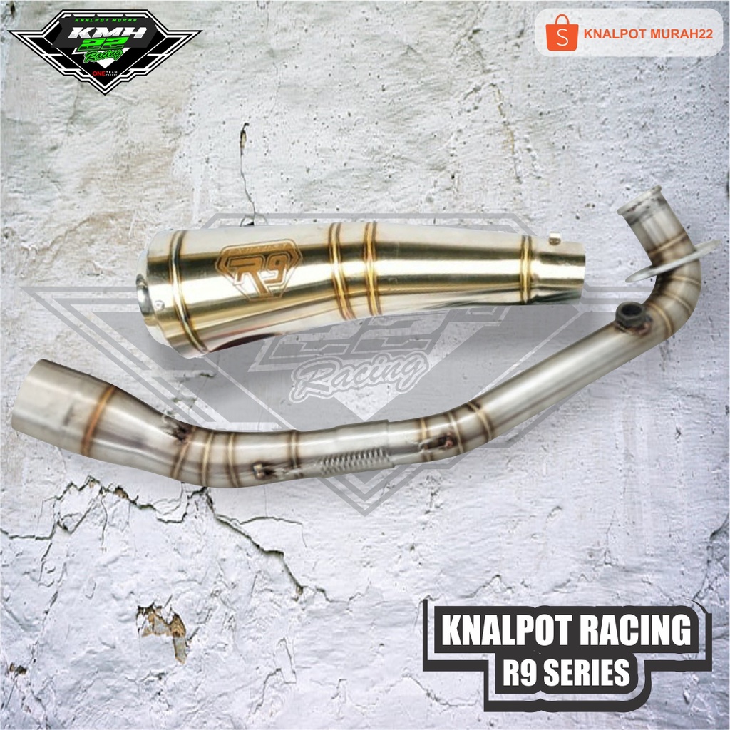 Knalpot Racing R9 Series PCX NEW 160 Full Stainless berkualitas