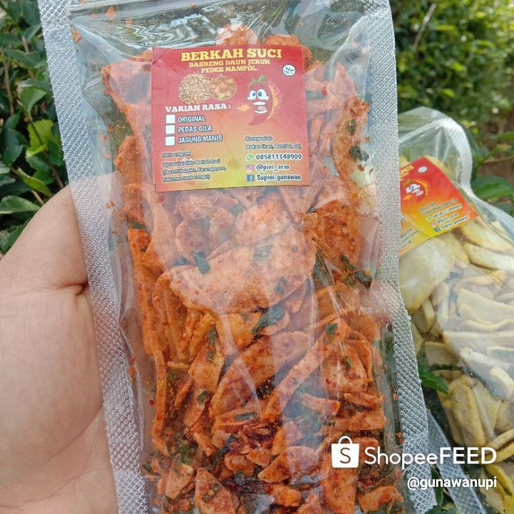 

[100gr]BASRENG CRISPY|Basreng Crispy daun jeruk BERKAH SUCI|camilan enka|Berkahsuci|Berkah suci