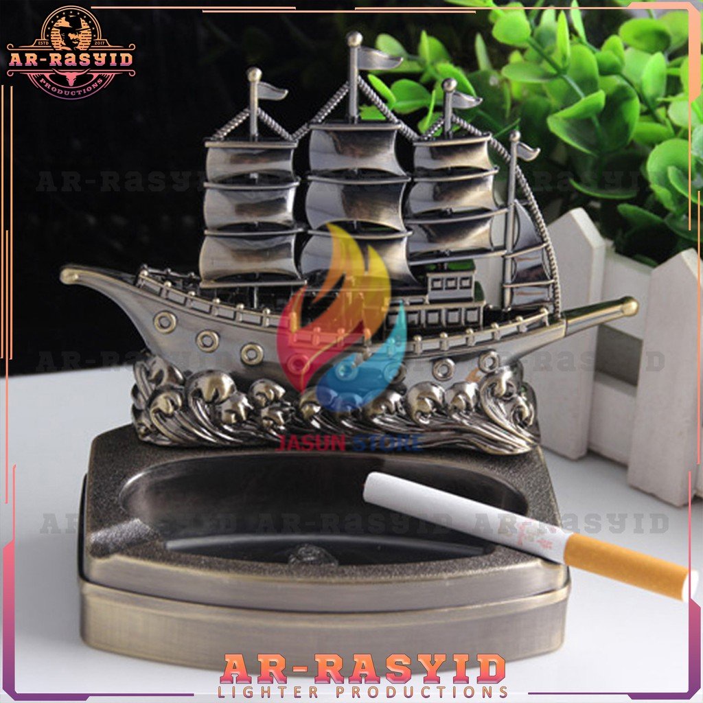 BISA COD! Asbak Korek Api Gas Kapal Bajak Laut Pirate Ship Dinghao DH-8881 950-13