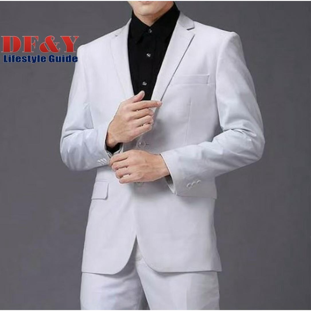 Jas Blazer Pria Slim Fit Formal Non Formal / Jas Blazer Kerja Wisuda Nikah / Atasan Distro Casual Lu