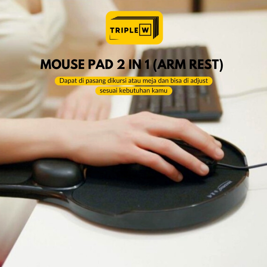 Mouse Pad Arm Rest Meja Kursi Kerja Kantor Mousepad