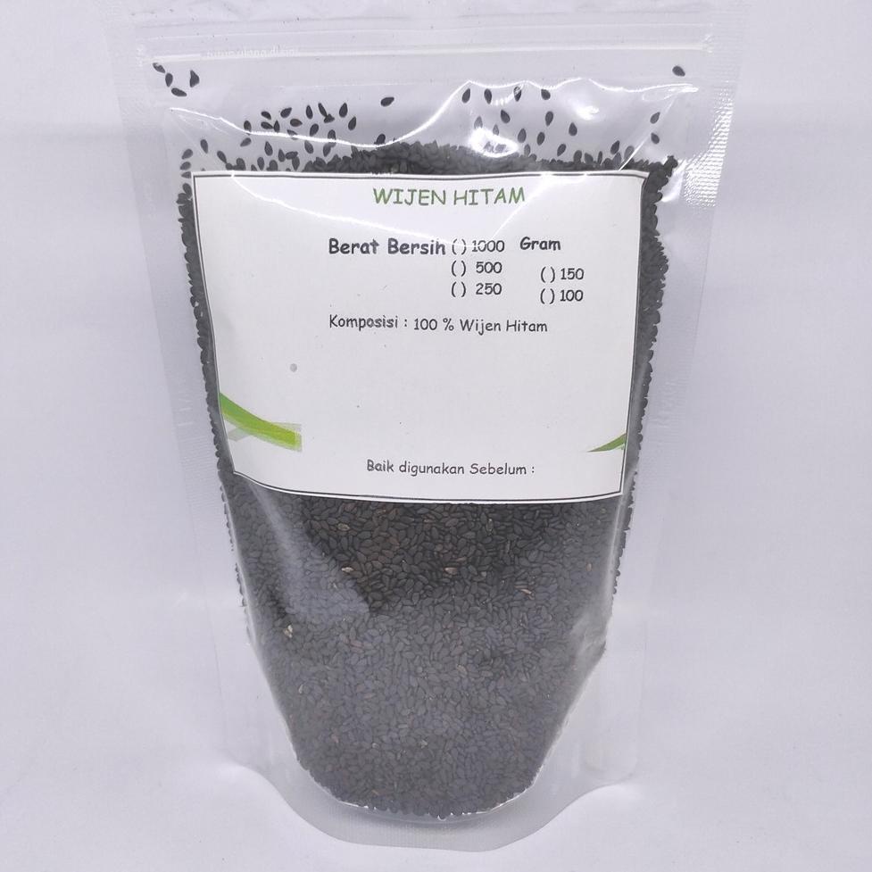 

Kirim Langsung ★★ 250gr Black Sesame Seeds - Wijen Hitam Mentah - Sumber Calcium yang Tinggi ☤