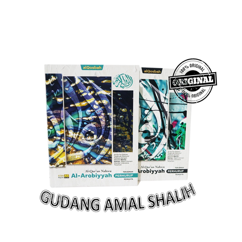 

BISA CUSTOM CETAK NAMA - Al-Quran Nahwu Al-Arobiyyah A5 HC Terjemah Perhuruf Perkata Penerbit : Al-Qosbah