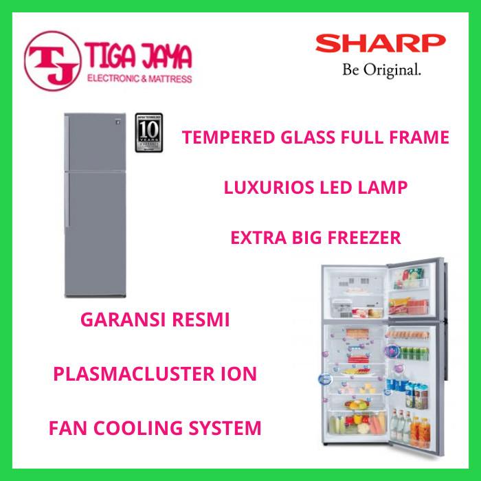 SHARP KULKAS SJ420GPSD KULKAS 2 PINTU PLASMACUSTER ION SJ-420GP-SD
