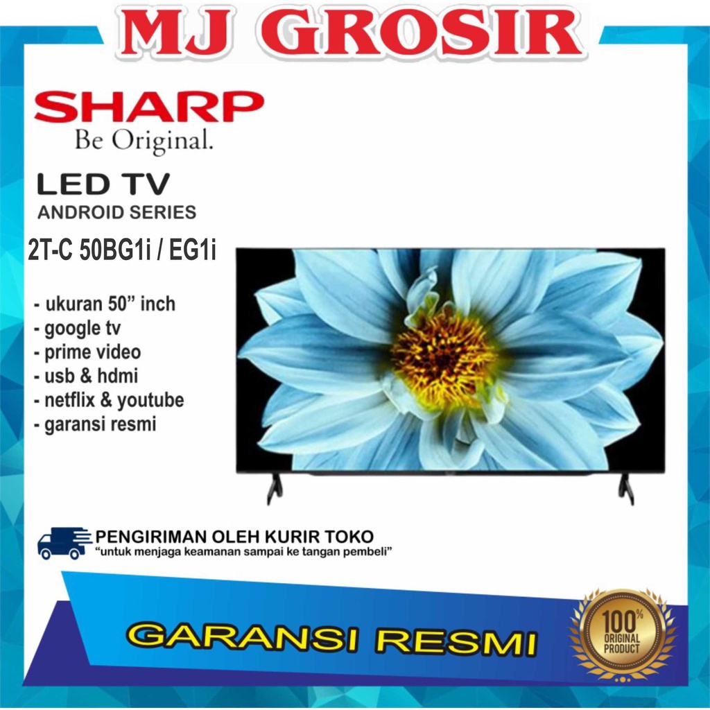 LED TV SHARP 50&quot; 2T-C 50EG1i / 50BG1i 50 INCH ANDROID TV GOOGLE TV