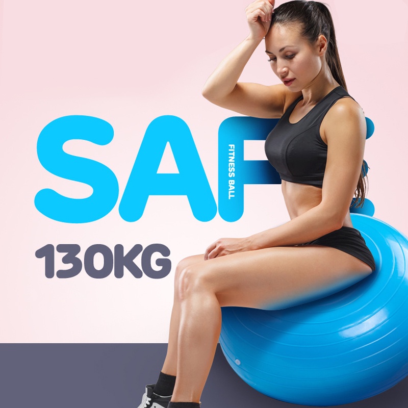 GYM BALL BOLA YOGA BOLA 50cm Gymball bola senam yoga FITNESS FREE POMPA