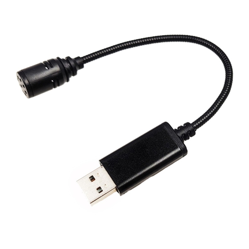 Zzz Mikrofon Mini USB2.0 Portable Adjustable MIC Adapter Untuk Laptop/Notebook