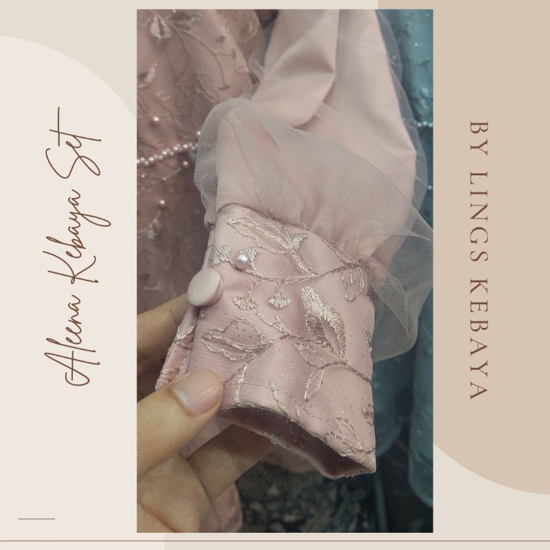 kebaya modern brukat wisuda kondangan lamaran Sage Green Nude Milo Lavender Mauve Taro Silver Pink Rosegold