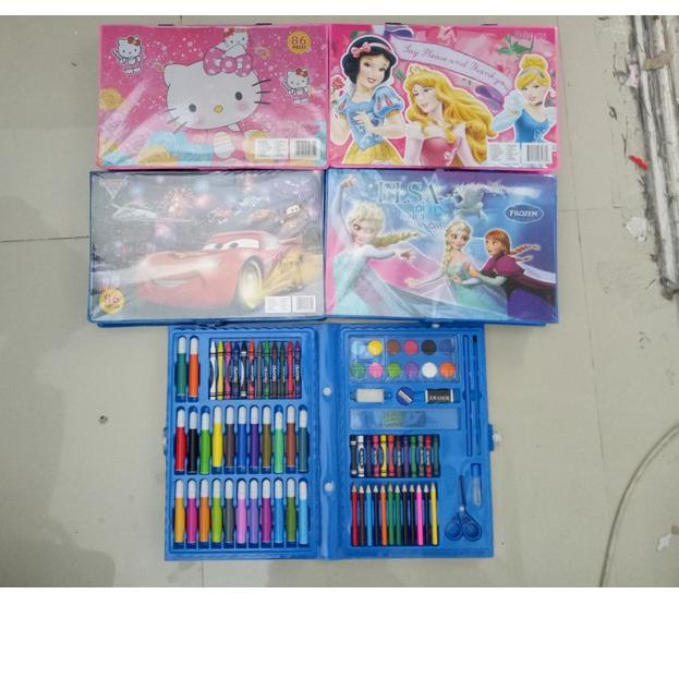 

Baru - Crayon koper set isi 86 pcs crayon pensil warna cat warna mainan anak