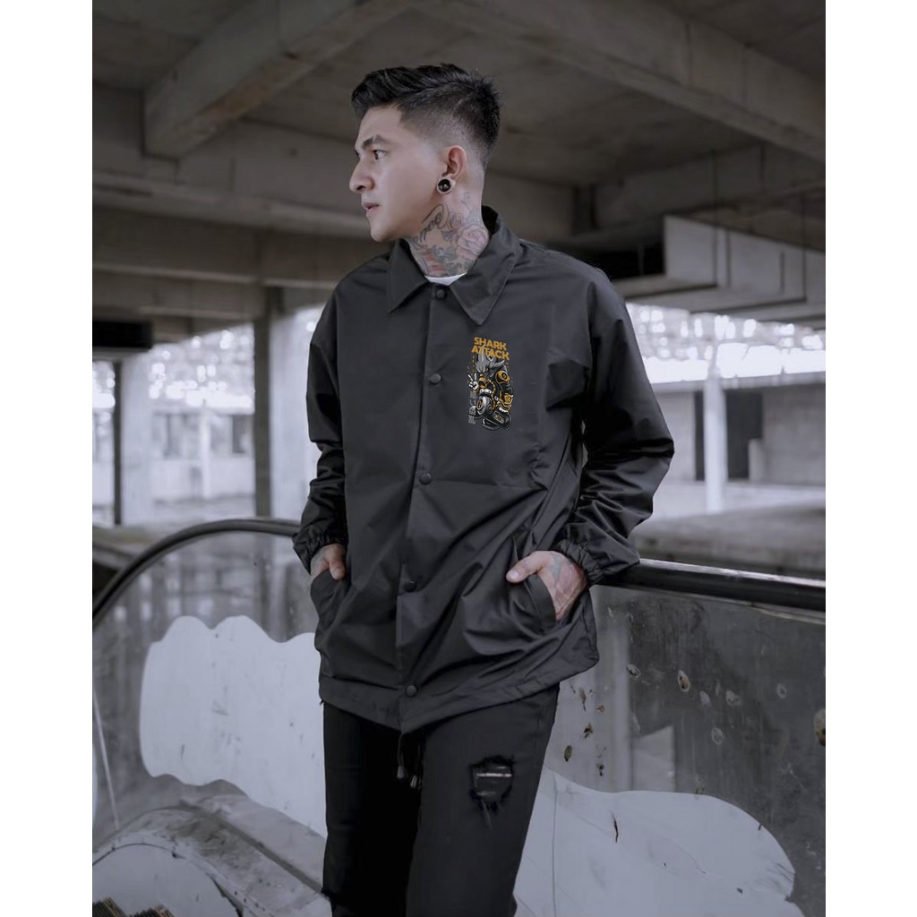JAKET COACH PRIA DAN WANITA REMAJA KEKINIAN MURAH BERKUALITAS DISTRO ERIGO BAHAN PREMIUM