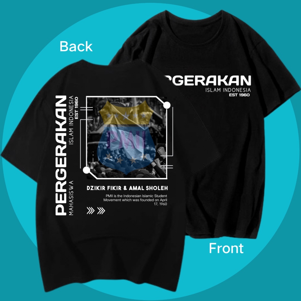 KAOS PMII PRIA WANITA OVERSIZE DISTRO AKTIVIS KEREN #PMII1