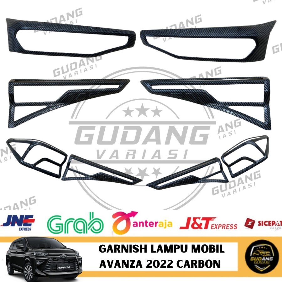 Garnish Lampu Avanza 2022 G Carbon