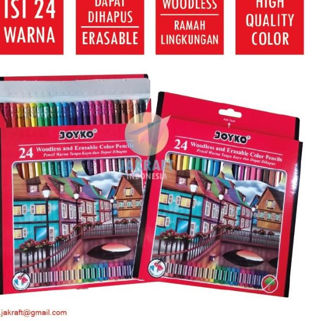 

옷 Joyko Pensil Warna 24 Color CP-115 | Joyko Pensil Warna Bisa Dihapus Terlaris
