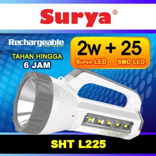 Senter lampu LED Surya SHT L225 2W 25LED