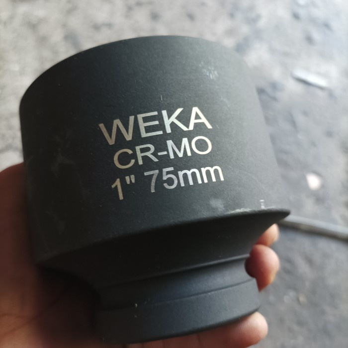 Mata kunci shock Deep Impact 1" DR 75mm WEKA