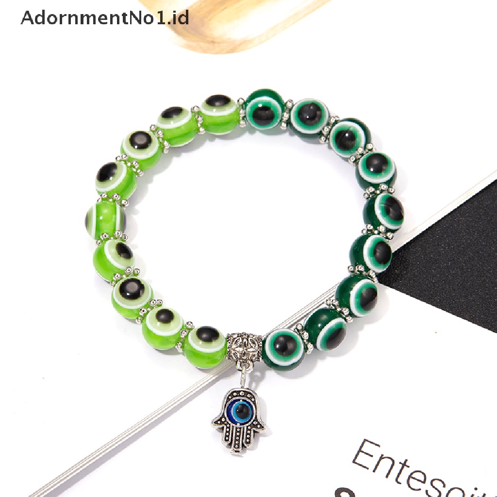 [AdornmentNo1] Klasik Turki Evil Eye Bracelet Pesona Tangan Beruntung Mata Biru Beads Bracelets [ID]