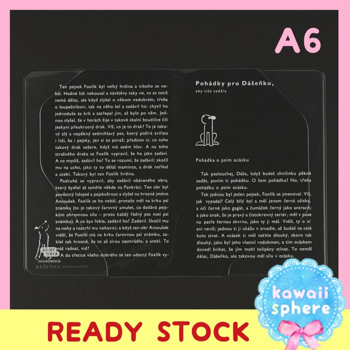 

Hobonichi Cover On Cover Dashenka A6 Original Size