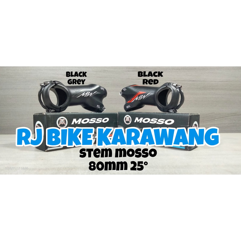 Stem mosso  super light 80mm 25 &amp; 17 derajat