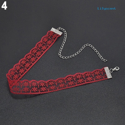 Ls Wanita Hadiah Gothic Punk Retro Bohomian Renda Kerah Choker Pesona Kalung Perhiasan