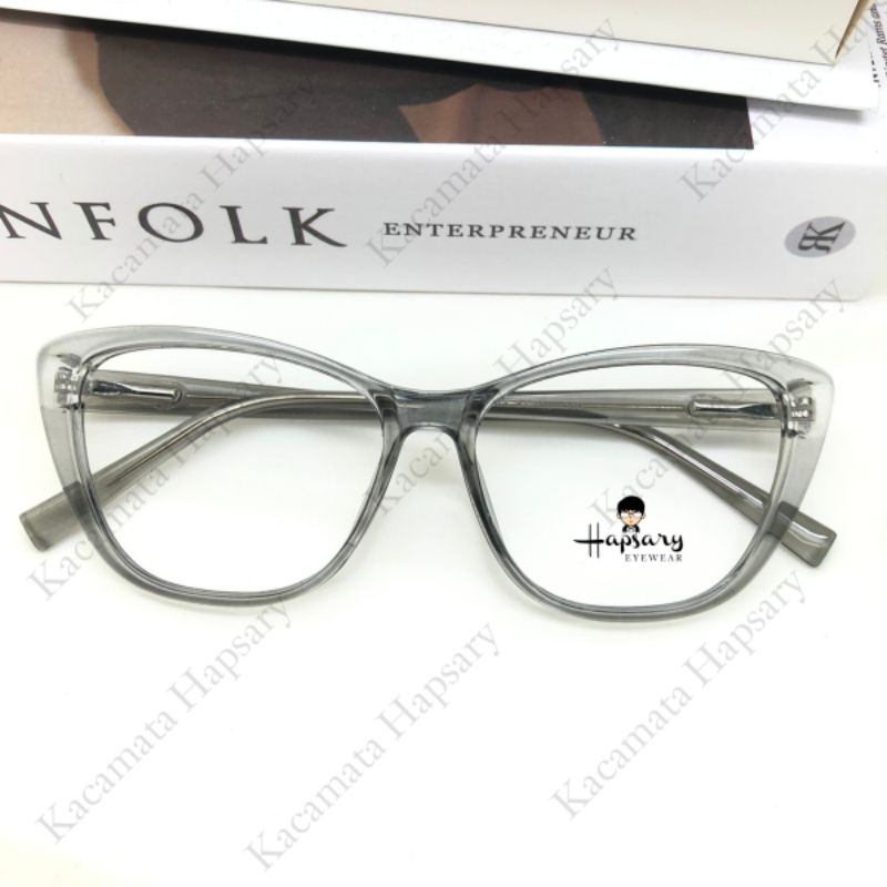 Frame Kacamata Wanita Cat Eye 7003 Antiradiasi Minus cylinder dan Plus | Blueray Photocromic dan Bluecromic