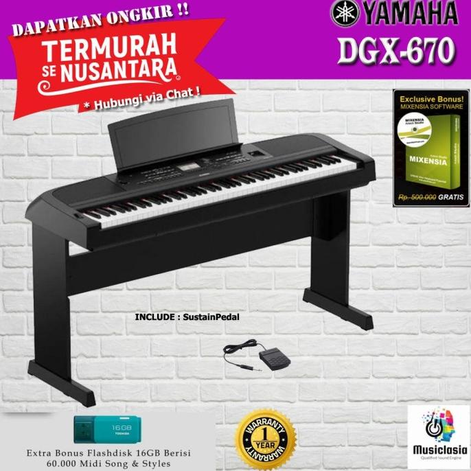 Yamaha DGX670 / DGX 670 / DGX-670 Digital piano ( penerus DGX660 )