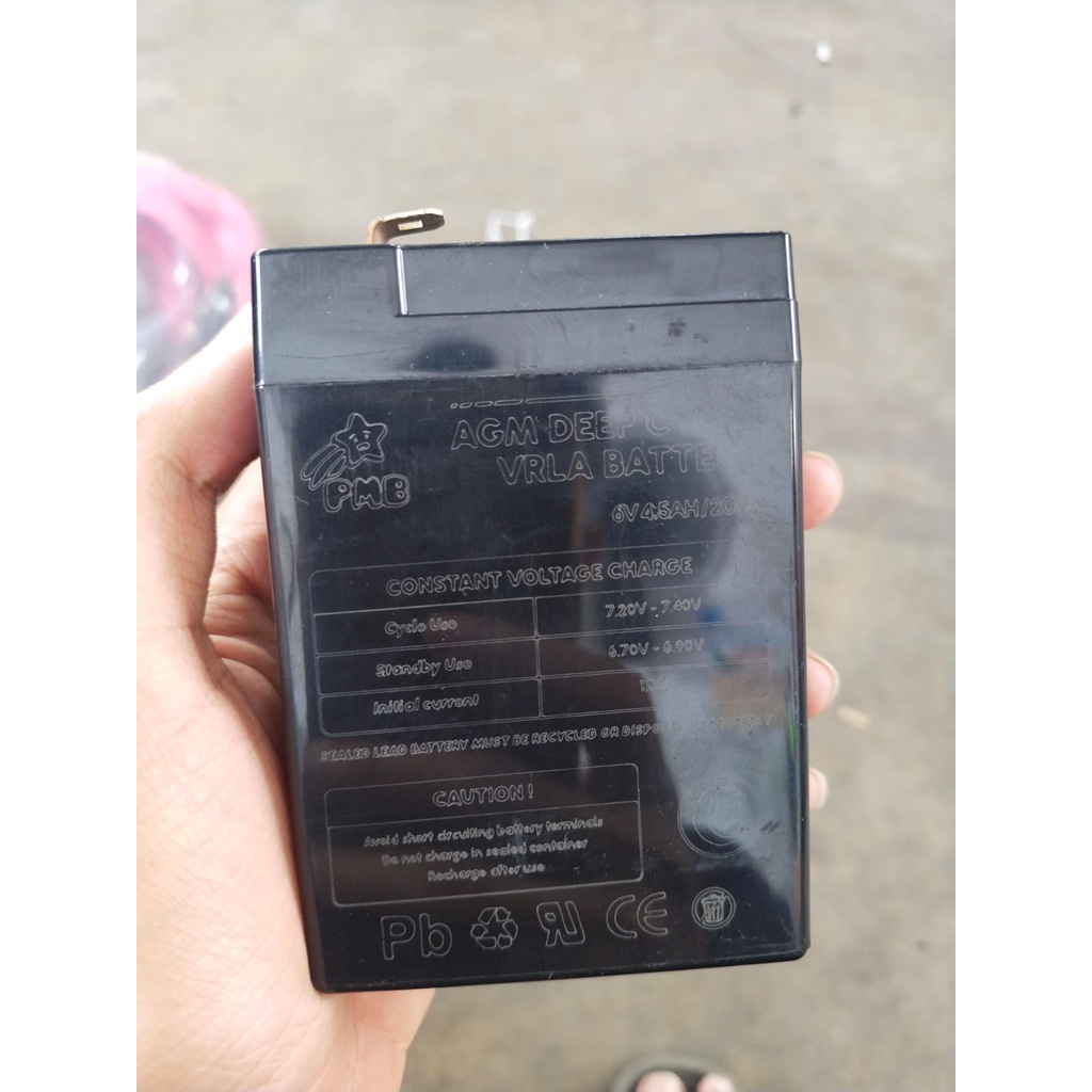 Aki kering 6V 4.5Ah / mobil aki / motor aki