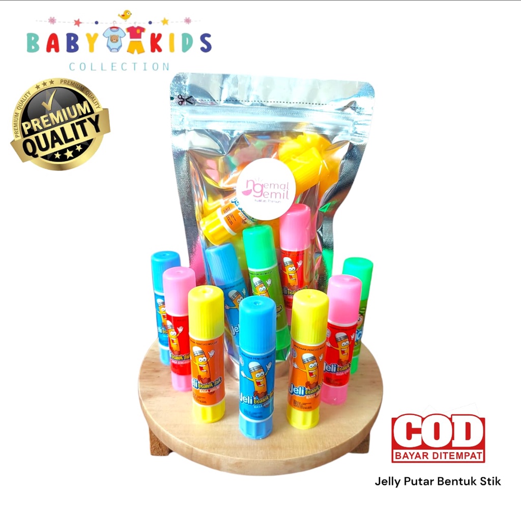

Jeli Putar Bentuk Stik Jelly Stick Putar Aneka Rasa Buah Kualitas Premium