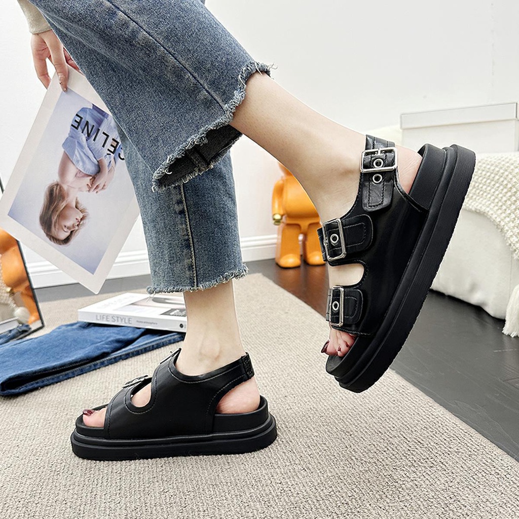 Sandal Casual Cewek Trendy Bahan Ringan Sepatu Sandal Import Fashion Wanita Original