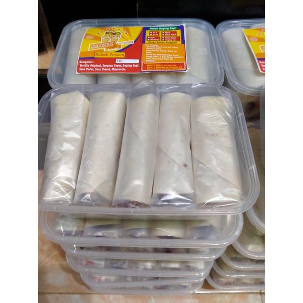 

kebab mini 10pcs isi daging dan sayur letus