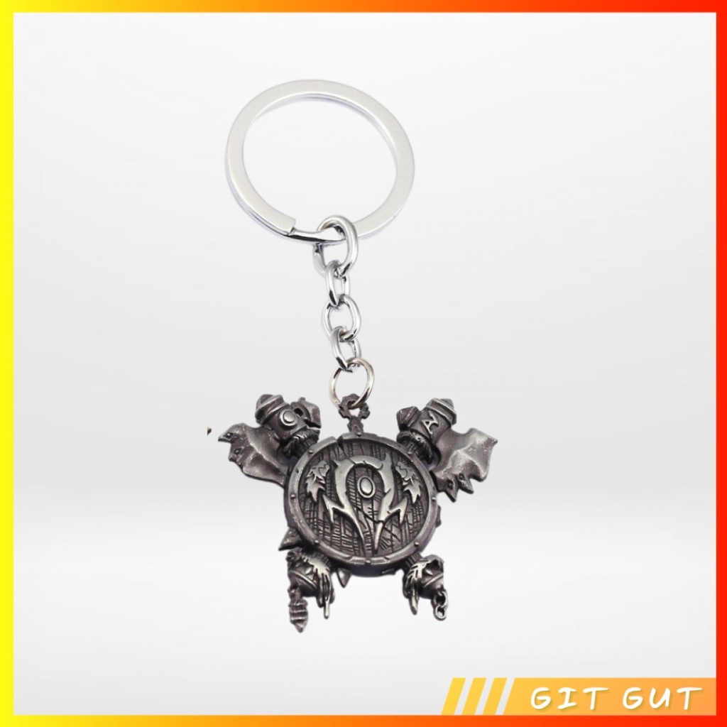 Keychain Gantungan Kunci WoW World of Warcraft Orc Symbol