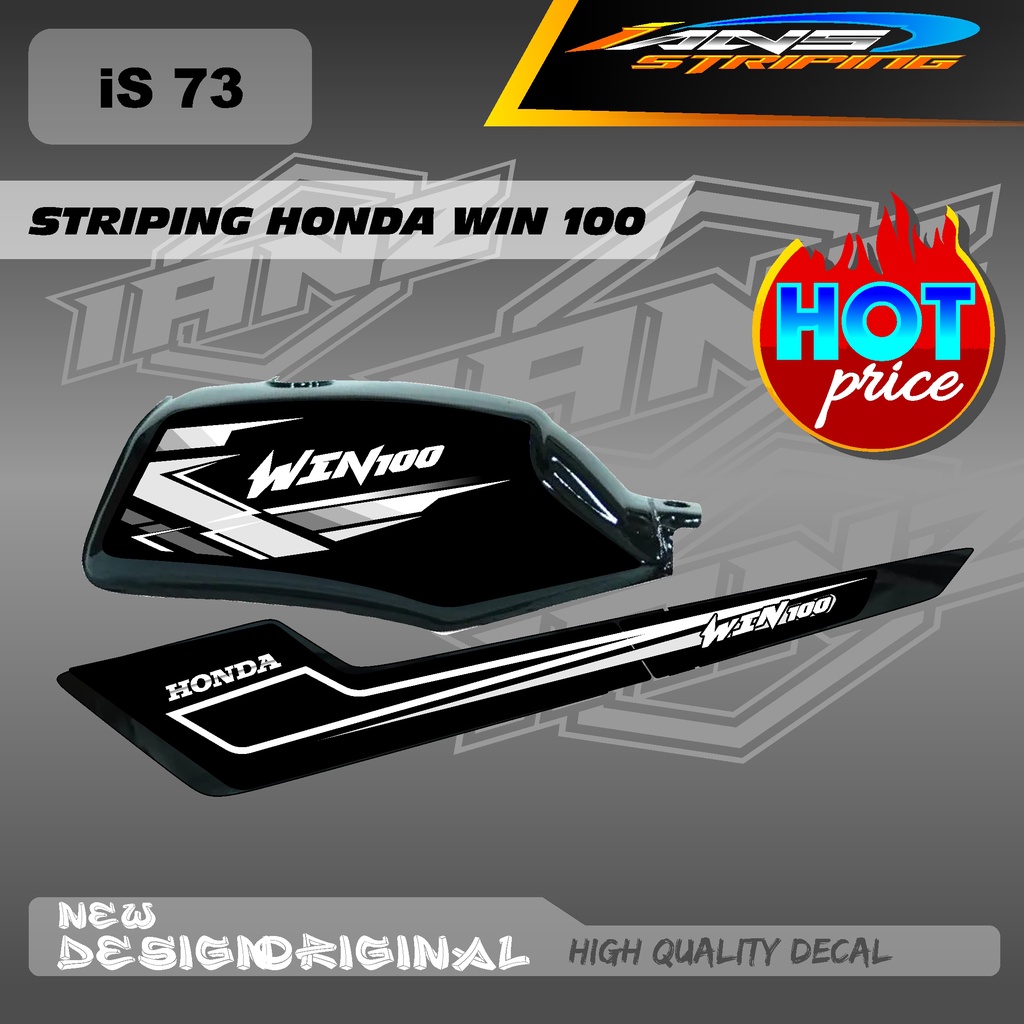 NEW STRIPING WIN100 CUSTOM KONSPE RETRO JAPAN BAHAN HOLOGRAM / NON HOLOGRAM IS73