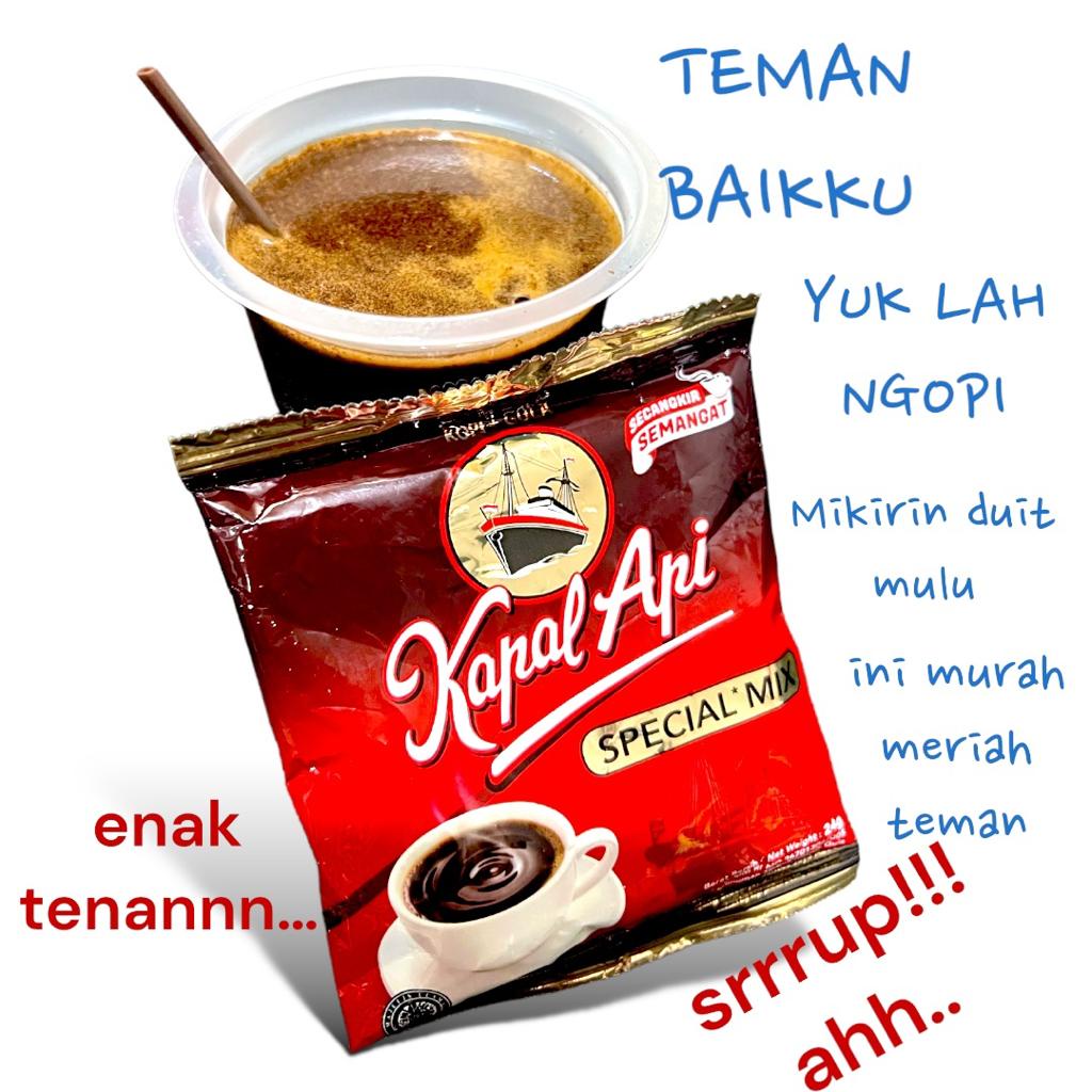 Kopi Kapal Api Special Mix Kemasan 1 Renceng Ukuran 25Gram