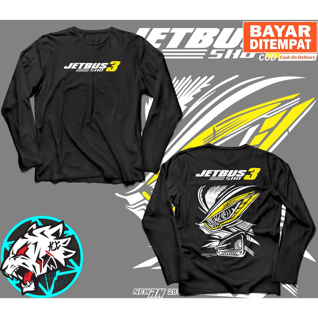 KAOS BAJU LENGAN PANJANG JETBUS 3 SCANIA BUS BIS MANIA BIG SIZE JUMBO