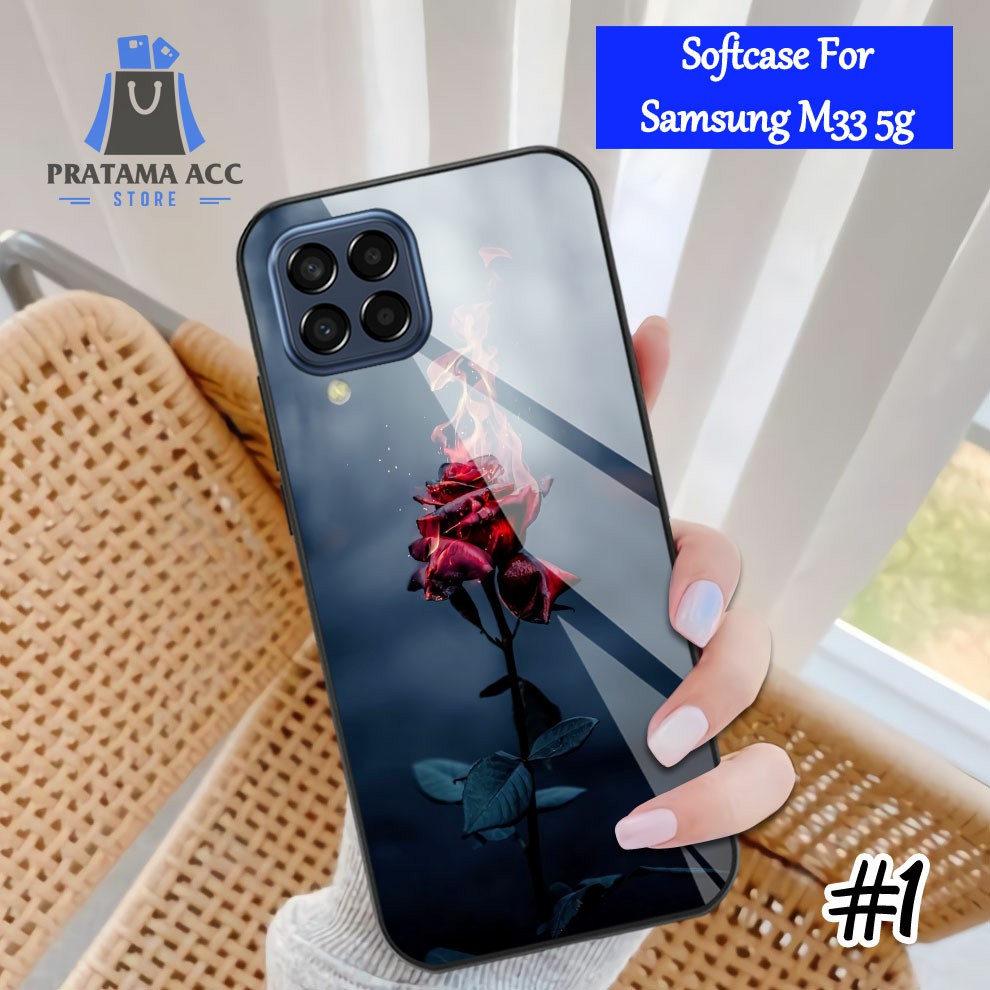 {PS584} Softcase Kaca SAMSUNG M33 5G - Casing HP SAMSUNG M33 5G
