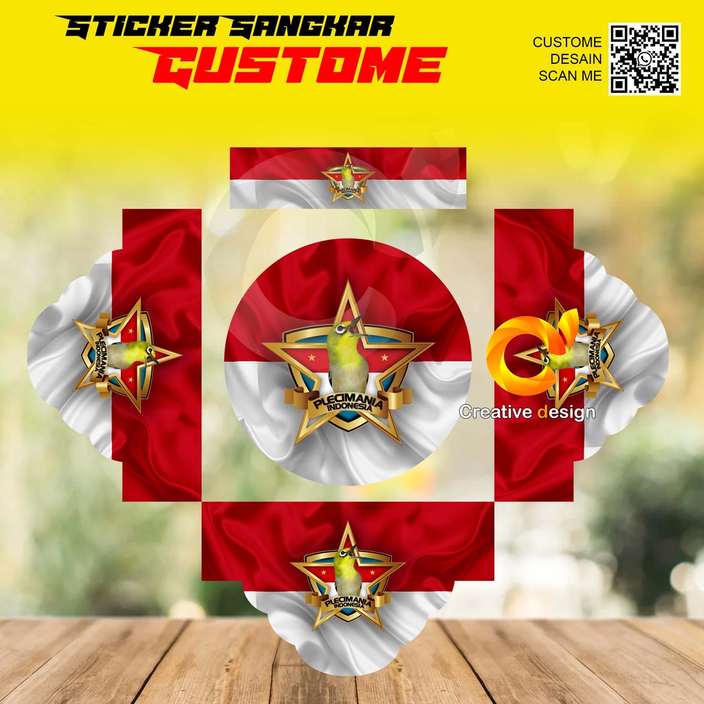 STICKER SANGKAR TEBOK PLECI MANIA INDONESIA