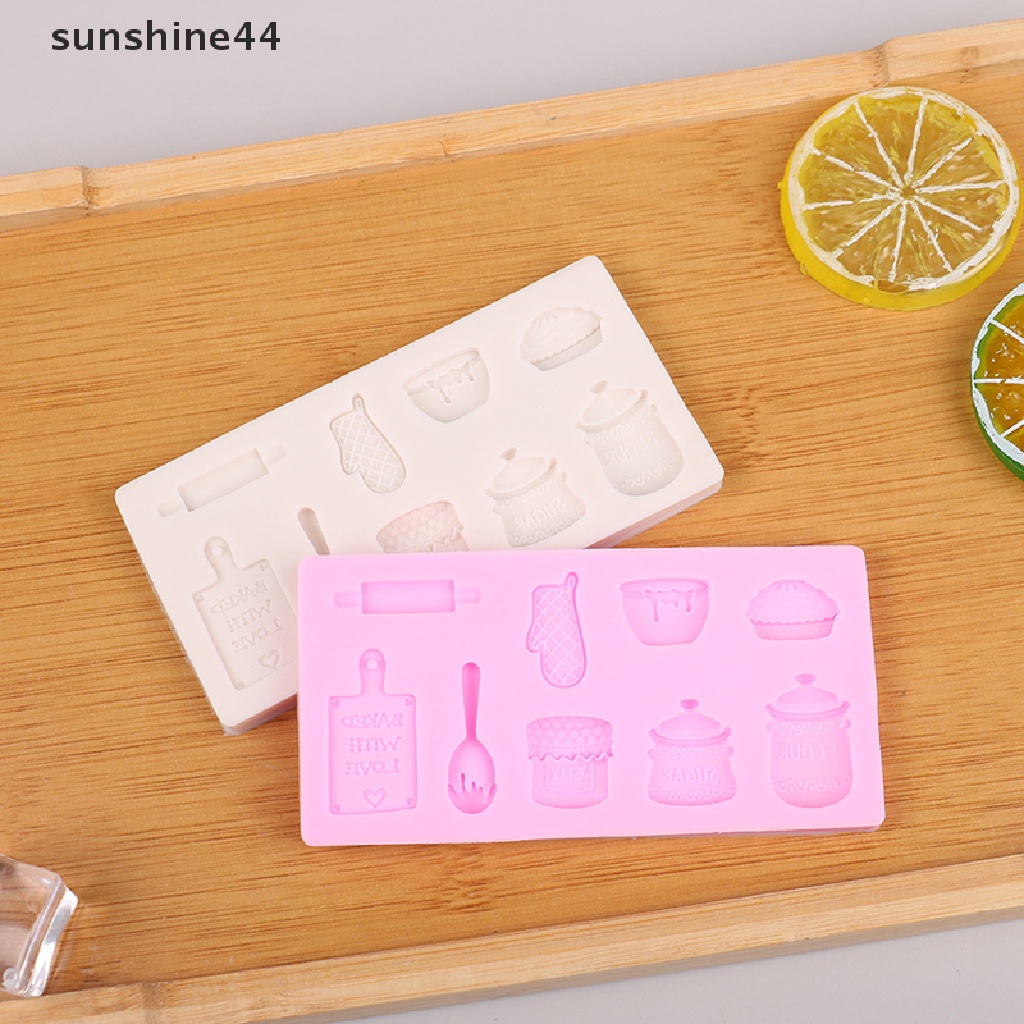 Sunshine Bakeware Cetakan Panci Dan Wajan Bentuk Cetakan Silikon Fondant Cake Decorag Tool.