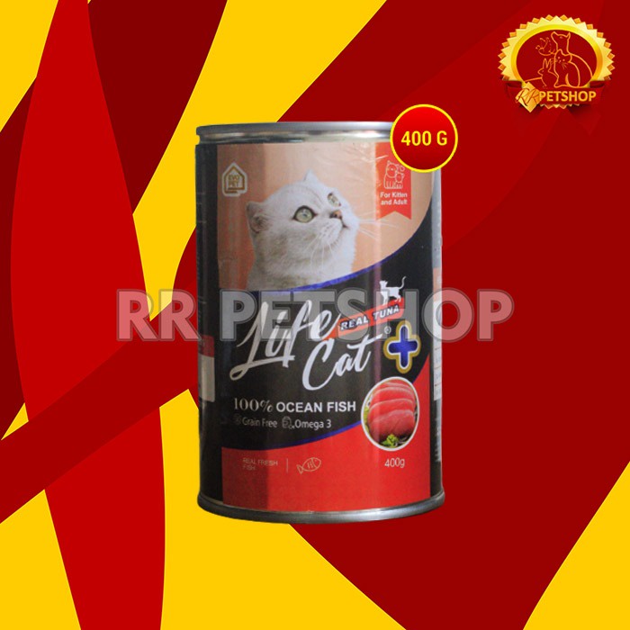 Makanan Basah Kucing Life cat Plus Wet Food Kaleng 400gr