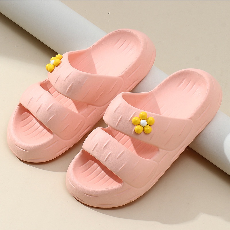 Sendal EVA Flat Perempuan Soft Wanita Sendal Jelly Karet Anti Slip Anti Licin Fuji Import Slip On Flip Flop Terbaru Casual Ringan Nyaman Elastis Empuk 1909B