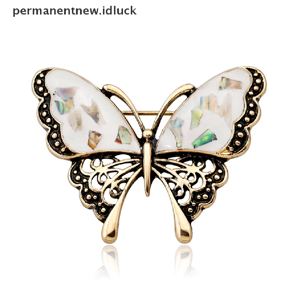 [luckypermanentnew] Butterfly Bros Lady Insect Series Korsase Kepribadian Perhiasan Kecil Segar Indah Wanita Bros All-match Bros Elegan [ID]