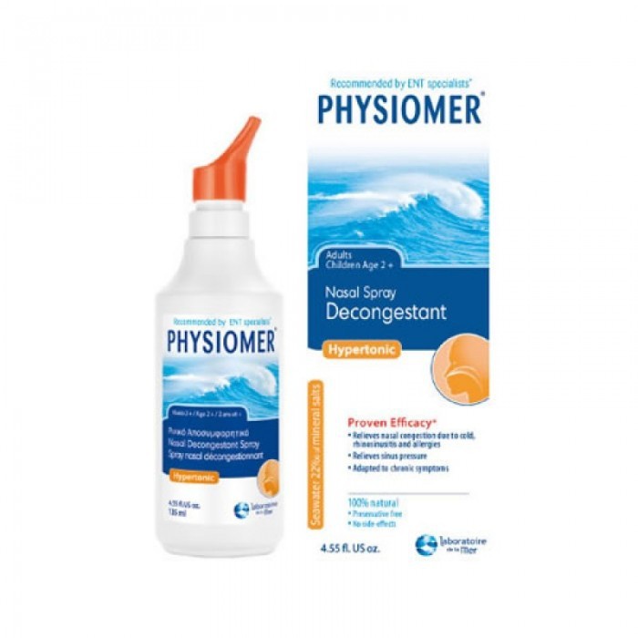 PHYSIOMER HYPERTONIC DEKONGESTAN SEMPROT HIDUNG ADULT 135 ML