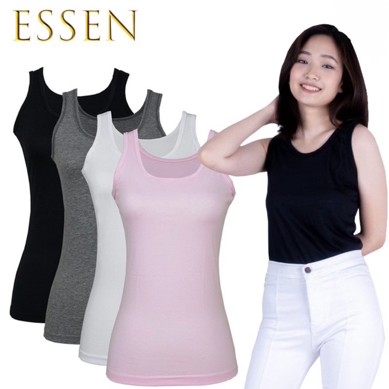 (TERMURAH) Tanktop premium perempuan wanita EXXEN ESSEN/ tanktop tali lebar / tanktop tali kecil / singlet wanita