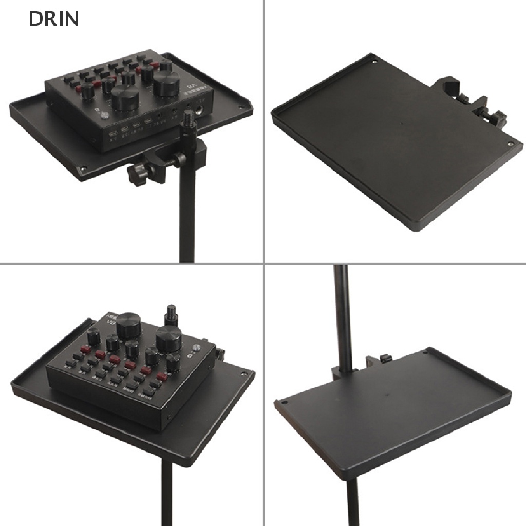 Dr 1Set Microphone Stand Sound Card Tray Live Microphone Plastik Stand Mikrofon Hidup Stand Tray Tripod Aksesoris Studio Broadcasg vn