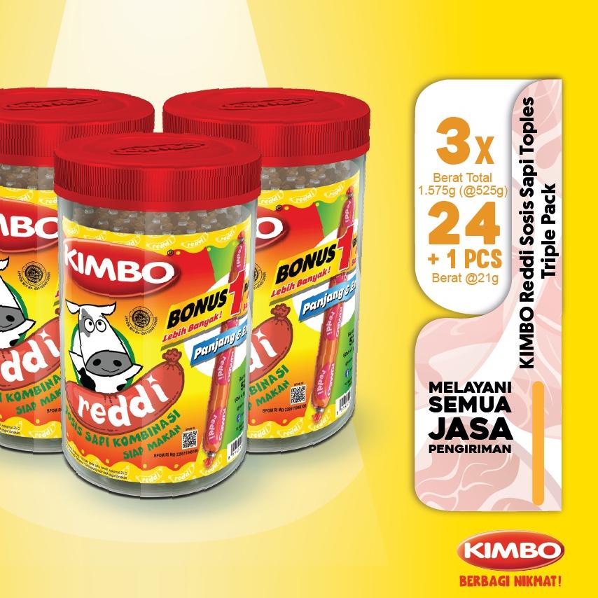 

Limited [FG2] KIMBO Reddi Sosis Sapi Toples Triple Pack