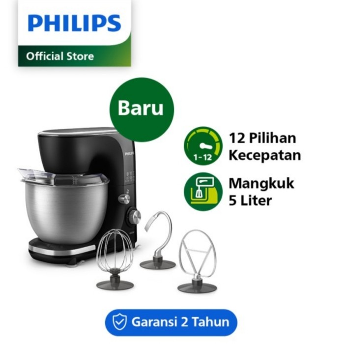 Mixer Philips Standing Stand Mixer Kitchen Mixer Roti Hr7922 5L Hr-7922