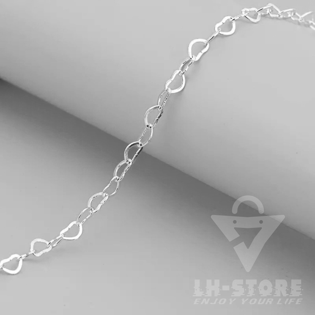Kalung Wanita Rantai Love Anti Karat Anti Luntur Lerbaru