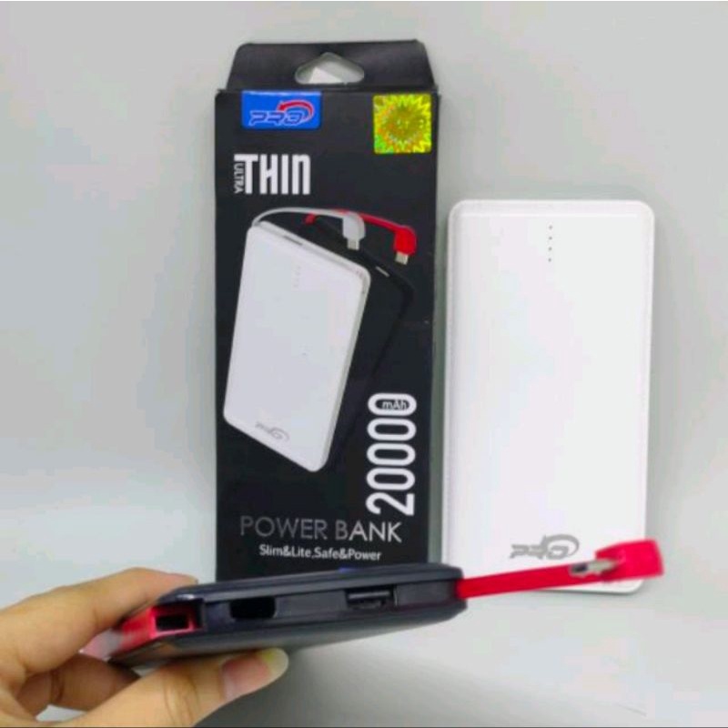 20000mAh Pro Charger Power Bank PB Powerbank Slim LED PEP-11 20000mAh